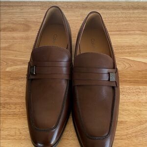 Calvin Klein Men's Rich Brown Slip-On Loafers